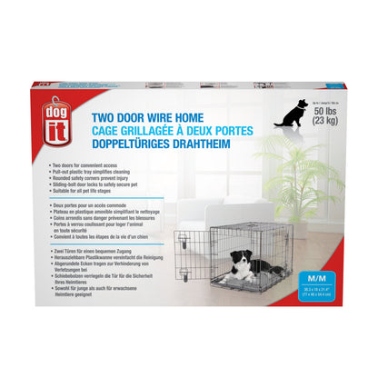 Dogit Two Door Wire Home Crates with divider Harmony Pet Supplies Scarborough
