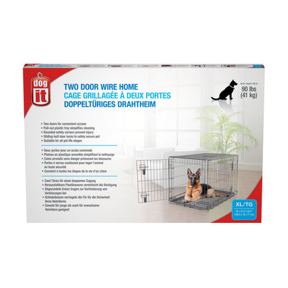Dogit Two Door Wire Home Crates with divider Harmony Pet Supplies Scarborough