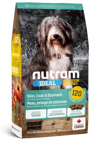 Nutram Ideal (I20) Skin, Coat and Stomach Lamb and Brown Rice Dog