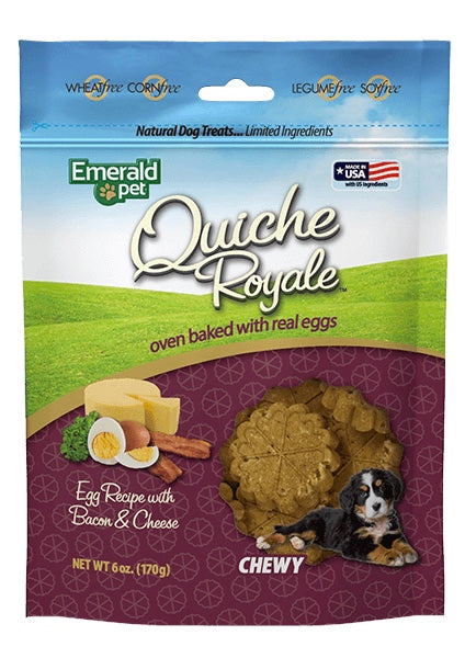 Emerald Pet - Quiche Royale - Bacon & Cheese - Dog Treats