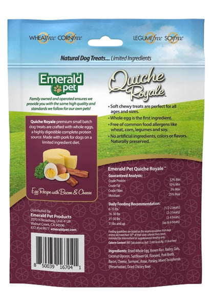 Emerald Pet - Quiche Royale - Bacon & Cheese - Dog Treats