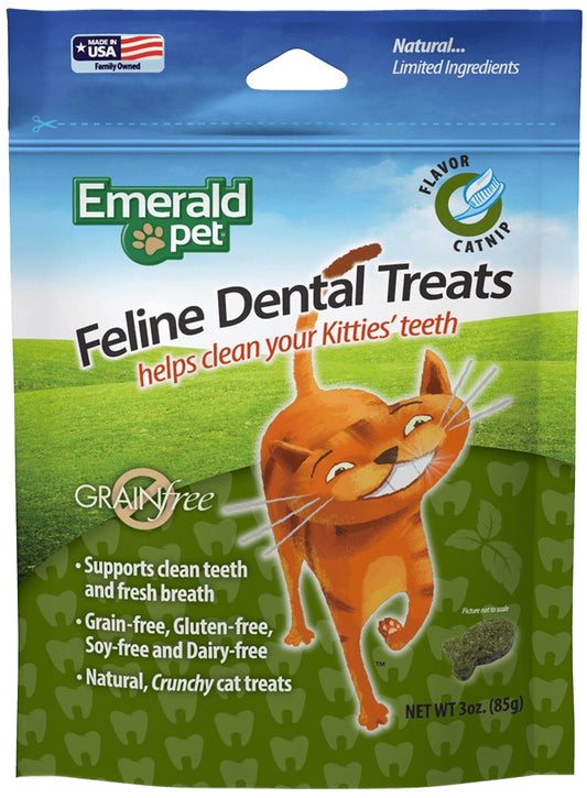 Emerald Pet - Feline Dental Treats - Catnip