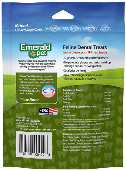 Emerald Pet - Feline Dental Treats - Catnip