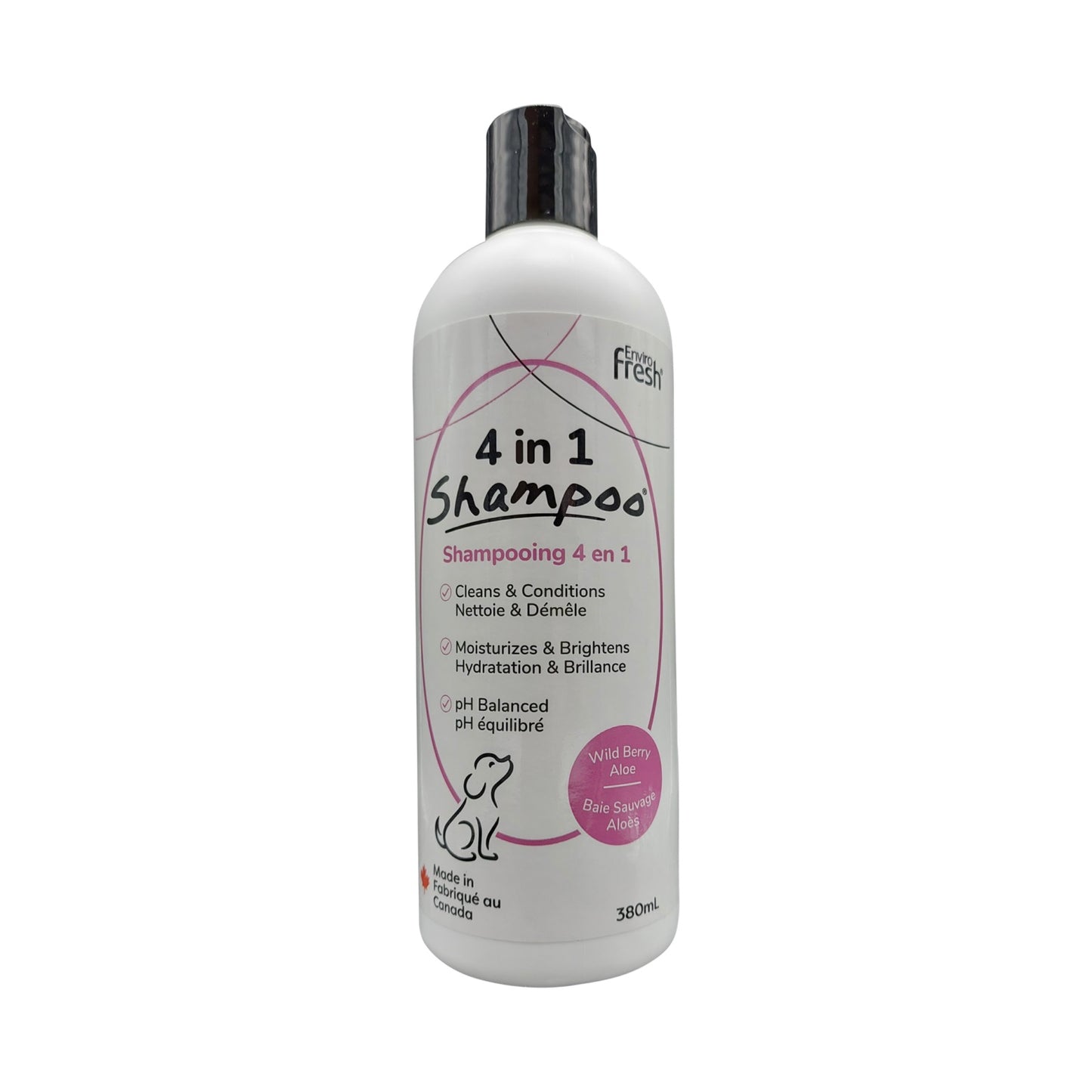 Enviro Fresh - 4 In 1 Shampoo Wild Berry & Aloe - Dog Front