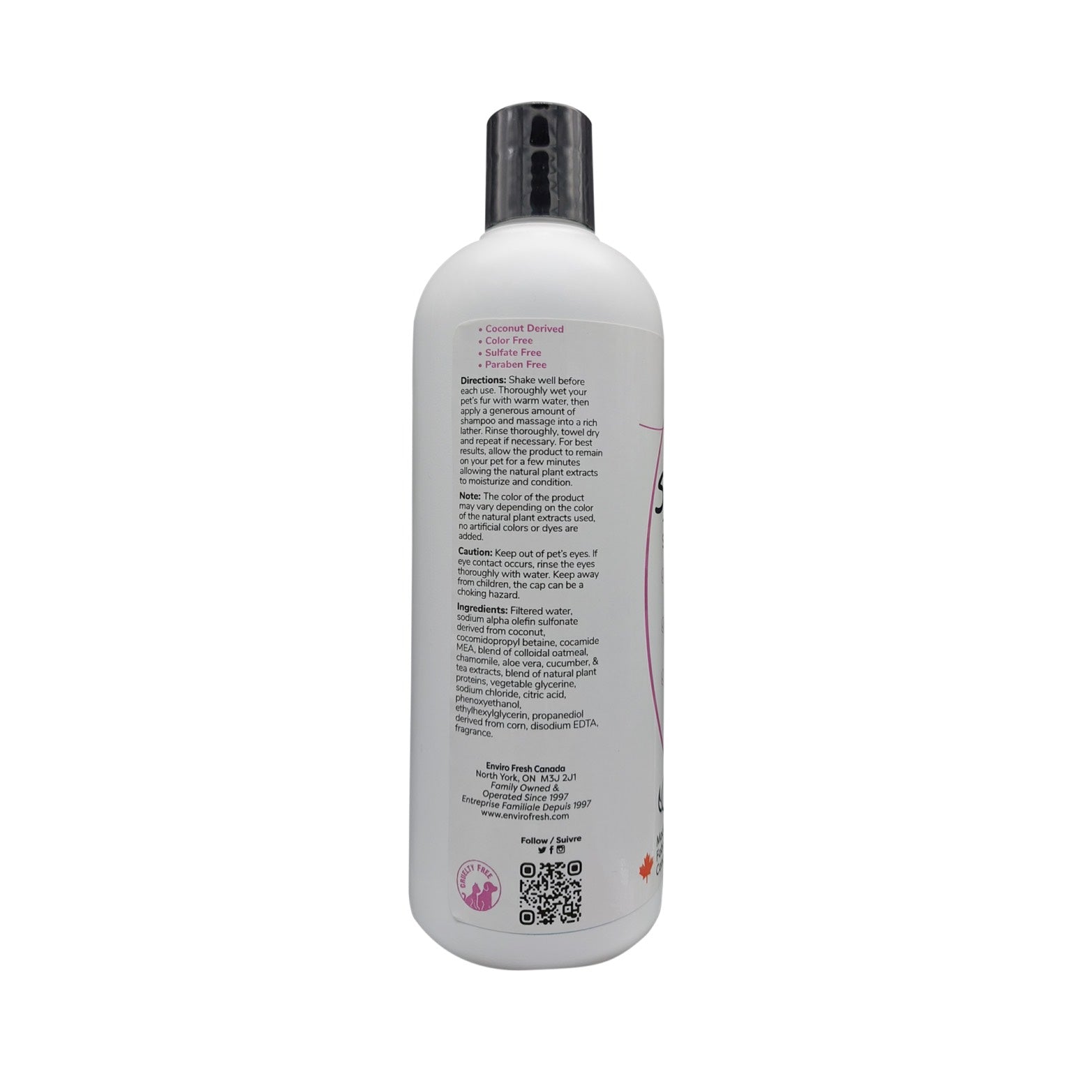 Enviro Fresh - 4 In 1 Shampoo Wild Berry & Aloe - Dog Back