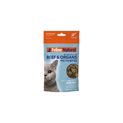 Feline Natural - Beef Healthy Bites - Cat Treats