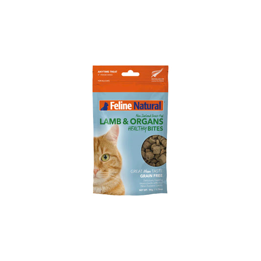 Feline Natural - Lamb Healthy Bites - Cat Treats