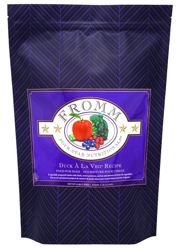 Fromm Four Star Nutritionals-Duck A La Veg Recipe-Dog Food Front