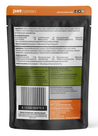 Go! Booster Joint Care - Chicken, Salmon And Duck Pate - Meal Topper Dog Back