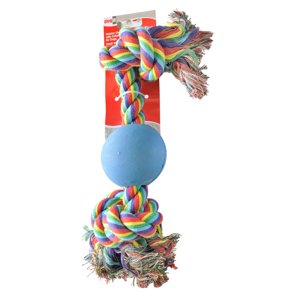 Dogit Knot-A-Rope Tug Toy with Ball