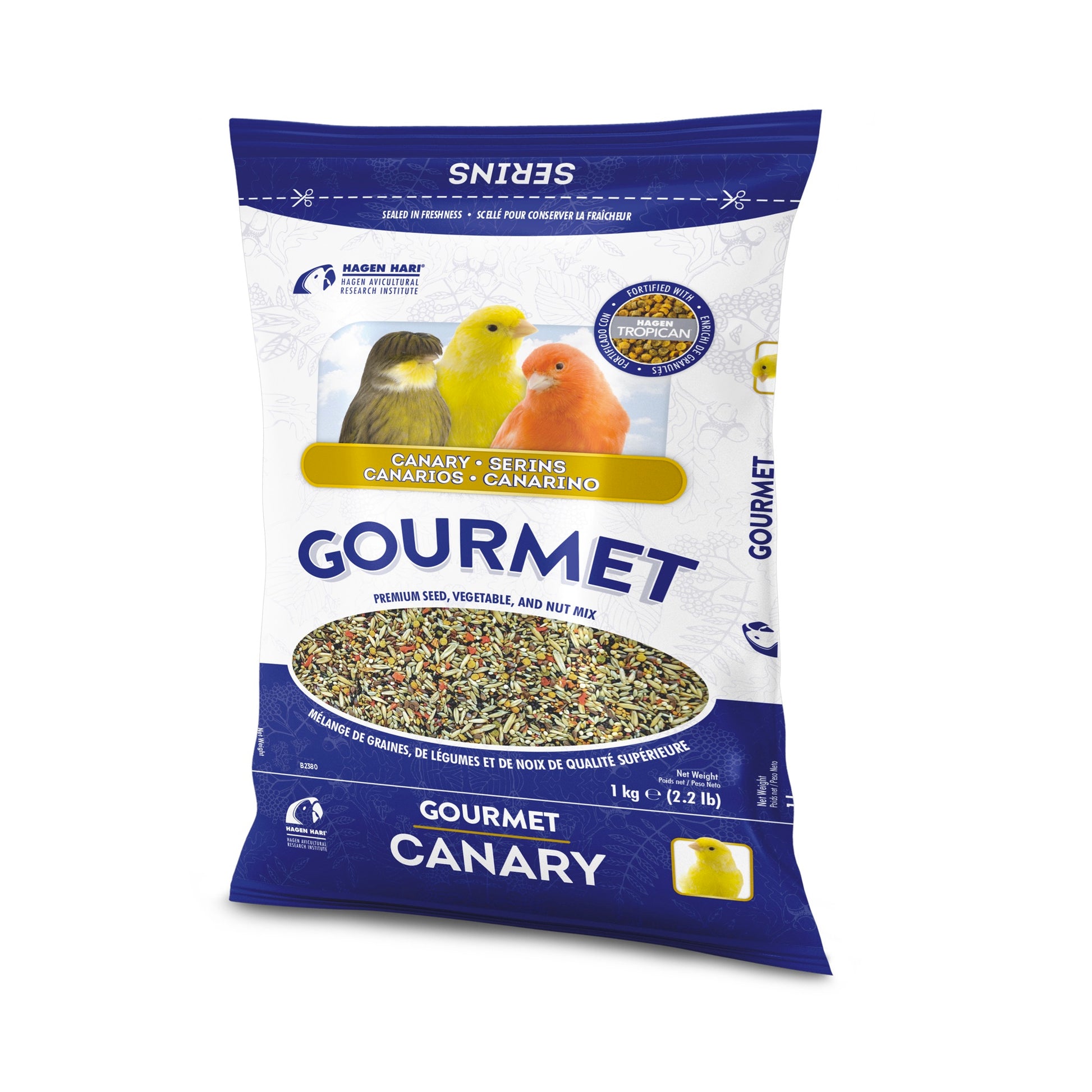 Ahen Hari Bag of Gourmet Canary bird food on a white background at Harmony Pet Supplies Scarborough