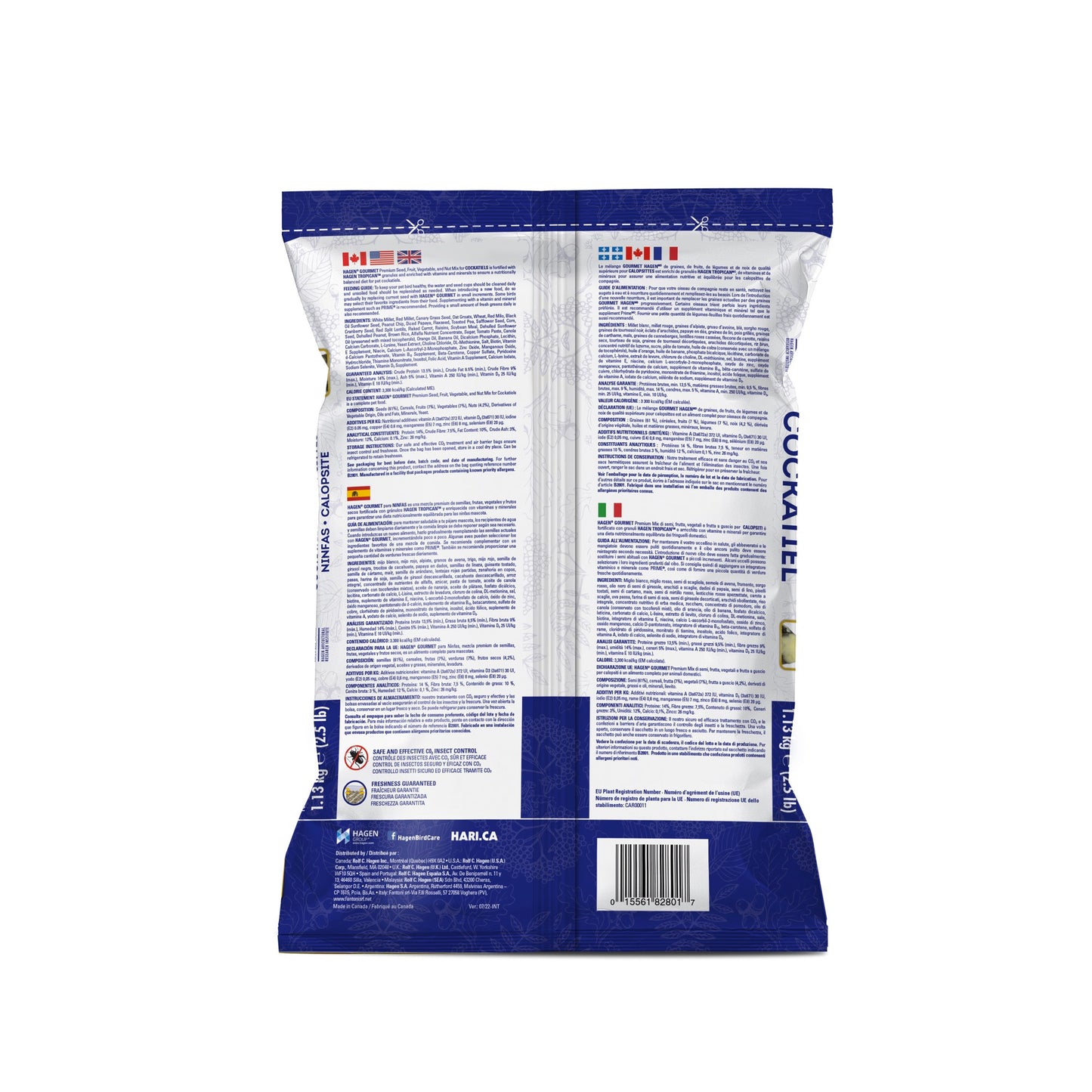 Back view of a product packaging with text and logos on a white background