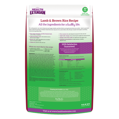 Health Extension - Lamb & Brown Rice Recipe