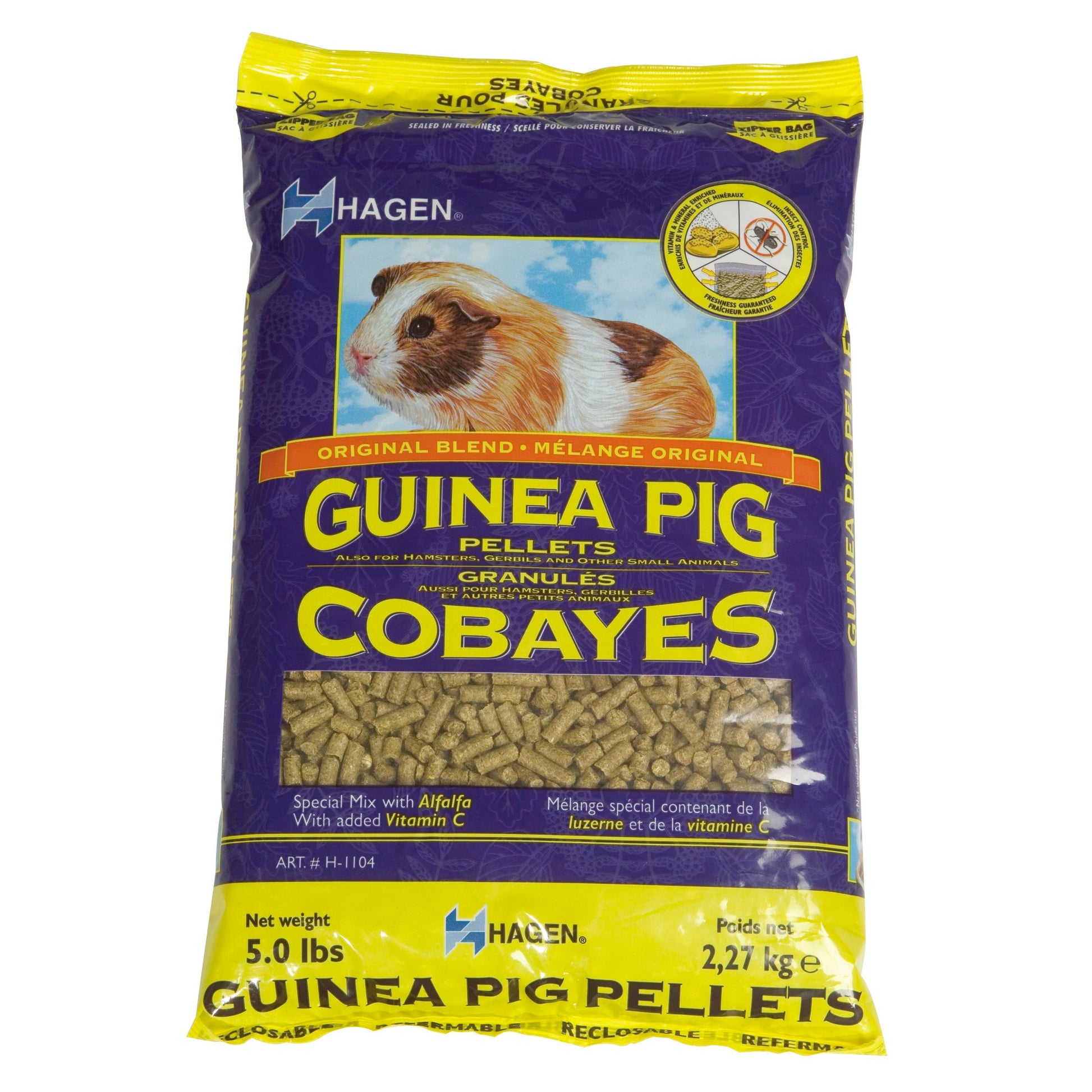 Hagen Guinea Pig Pellet Food Front