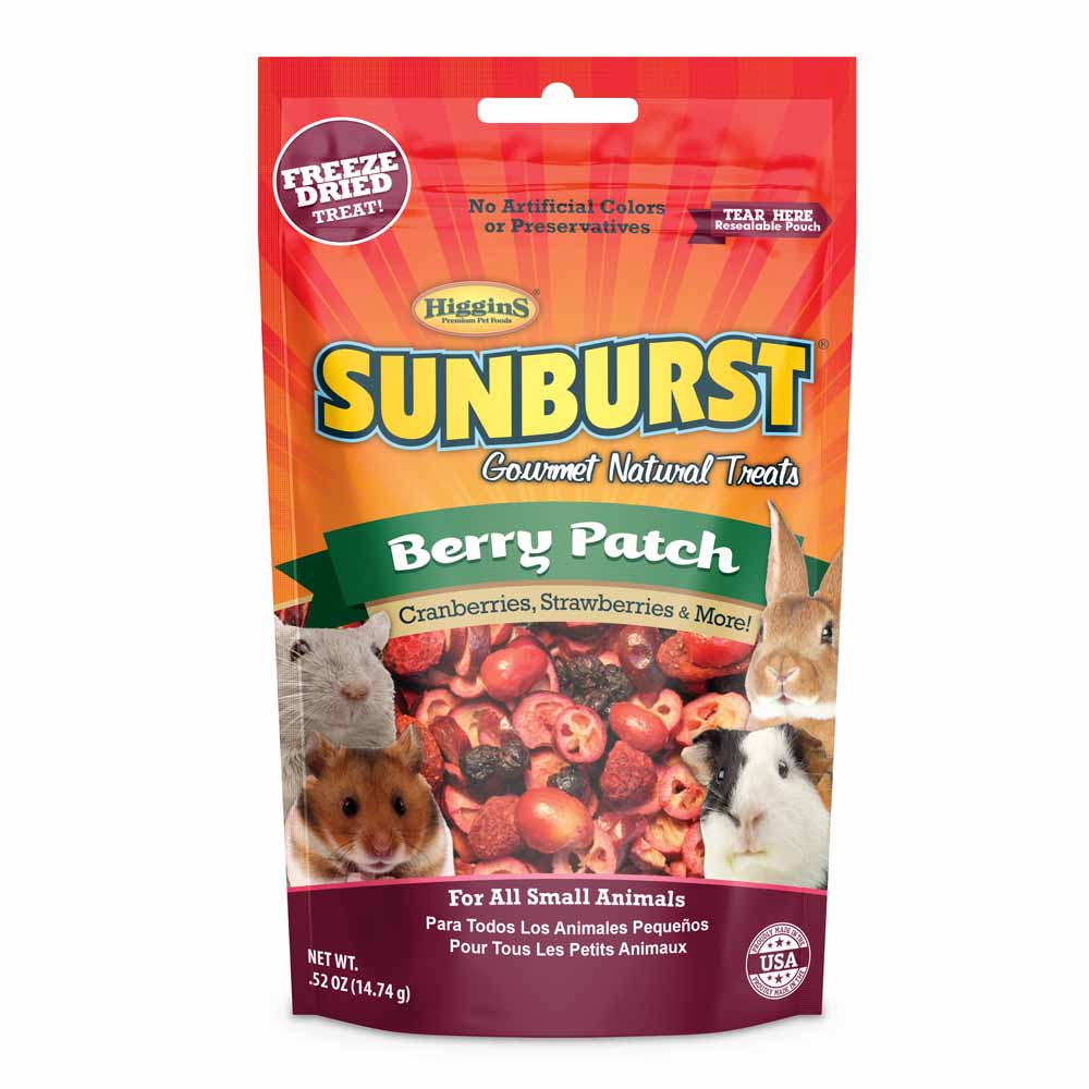 Higgins Sunburst Freeze Dried Fruit Berry Patch Small Animal Treats