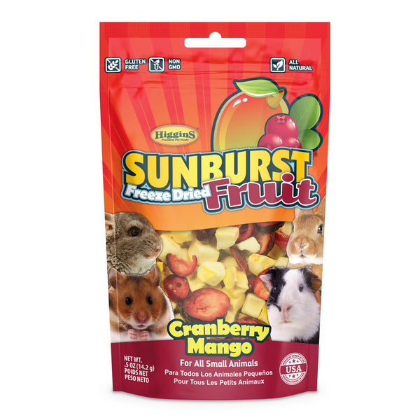 Higgins Sunburst Freeze Dried Fruit Cranberry & Mango Small Animal Treats