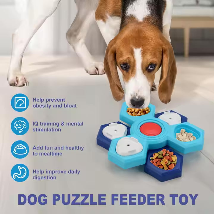 Dog Puzzle Toy – Honeycomb Interactive Feeder Harmony Pet Supplies Scarborough