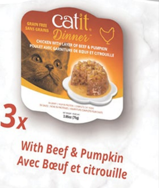 Catit Chicken Dinner (Beef & Pumpkin)