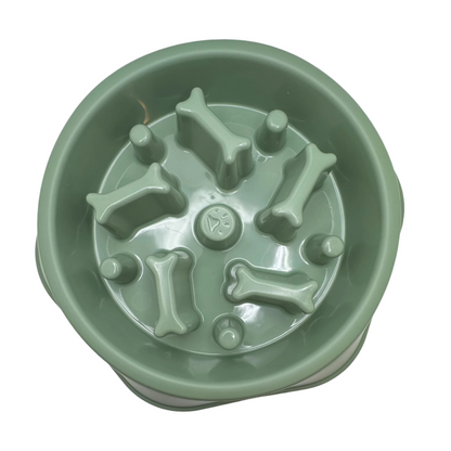 Slow Feeder Dog Bowl – Bone-Shaped for Healthy Eating Harmony Pet Supplies Scarborough