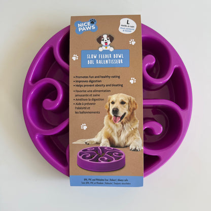 Dog Slow Feeder Bowl – Large Flower-Shaped Healthy Eating Harmony Pet Supplies Scarborough