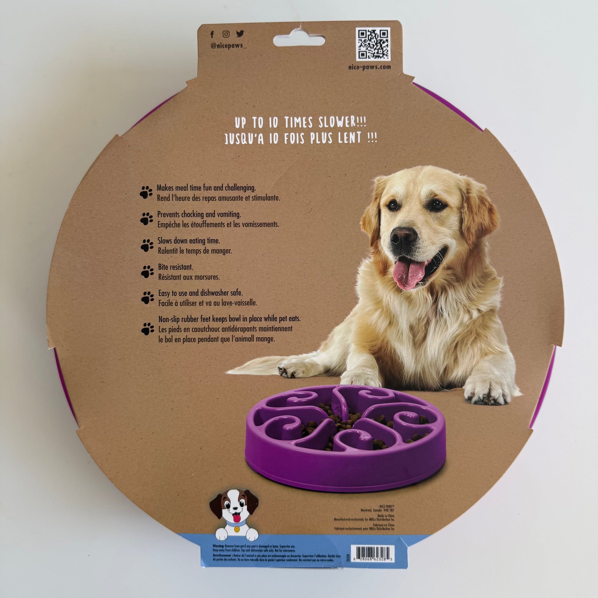 Dog Slow Feeder Bowl – Large Flower-Shaped Healthy Eating Harmony Pet Supplies Scarborough