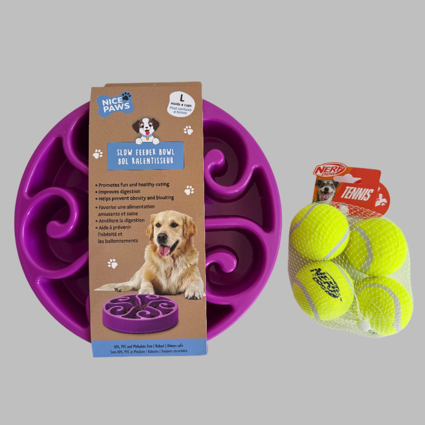 Dog Slow Feeder Bowl – Large Flower-Shaped Healthy Eating Harmony Pet Supplies Scarborough