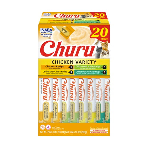 Inaba Cat Churu Purees - Chicken Variety Pack Front