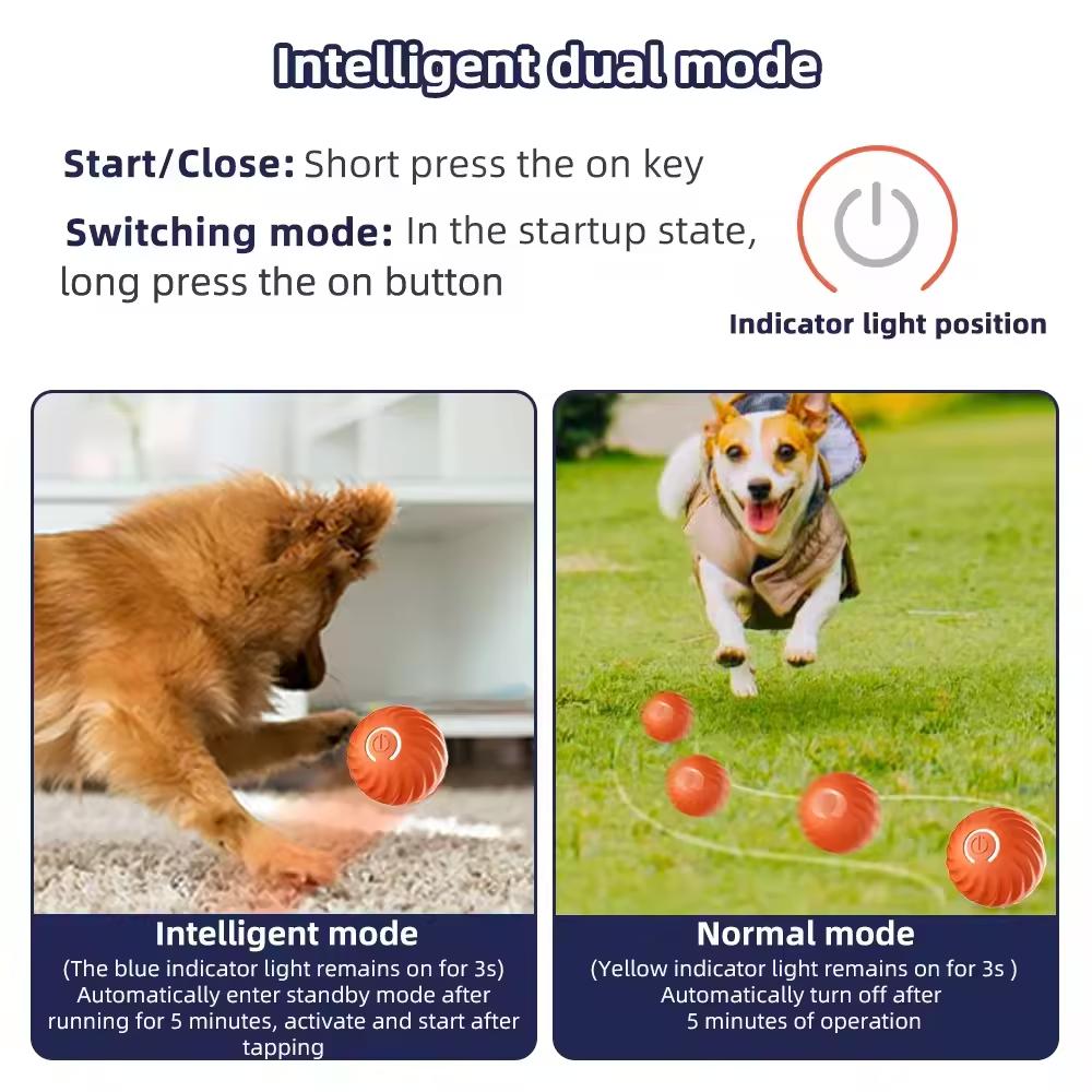 Vibrating Dog Ball Toy for Dogs & Cats – Interactive Bouncing Harmony Pet Supplies Scarborough