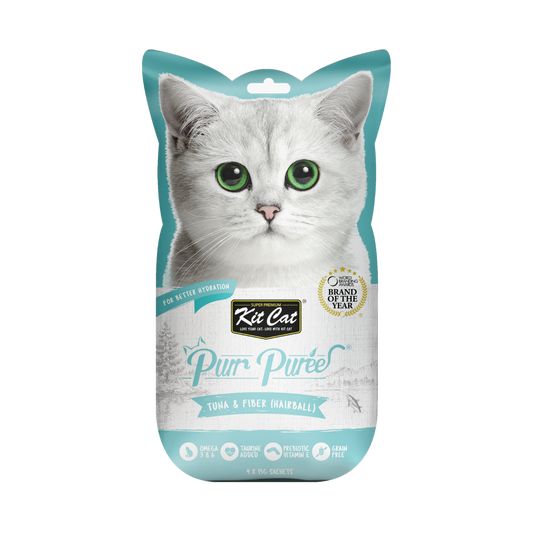 Kit Cat Purr Puree Tuna & Fiber (Hairball)