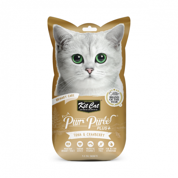 Kit Cat Purr Puree Plus+ Tuna & Cranberry (Urinary Care)