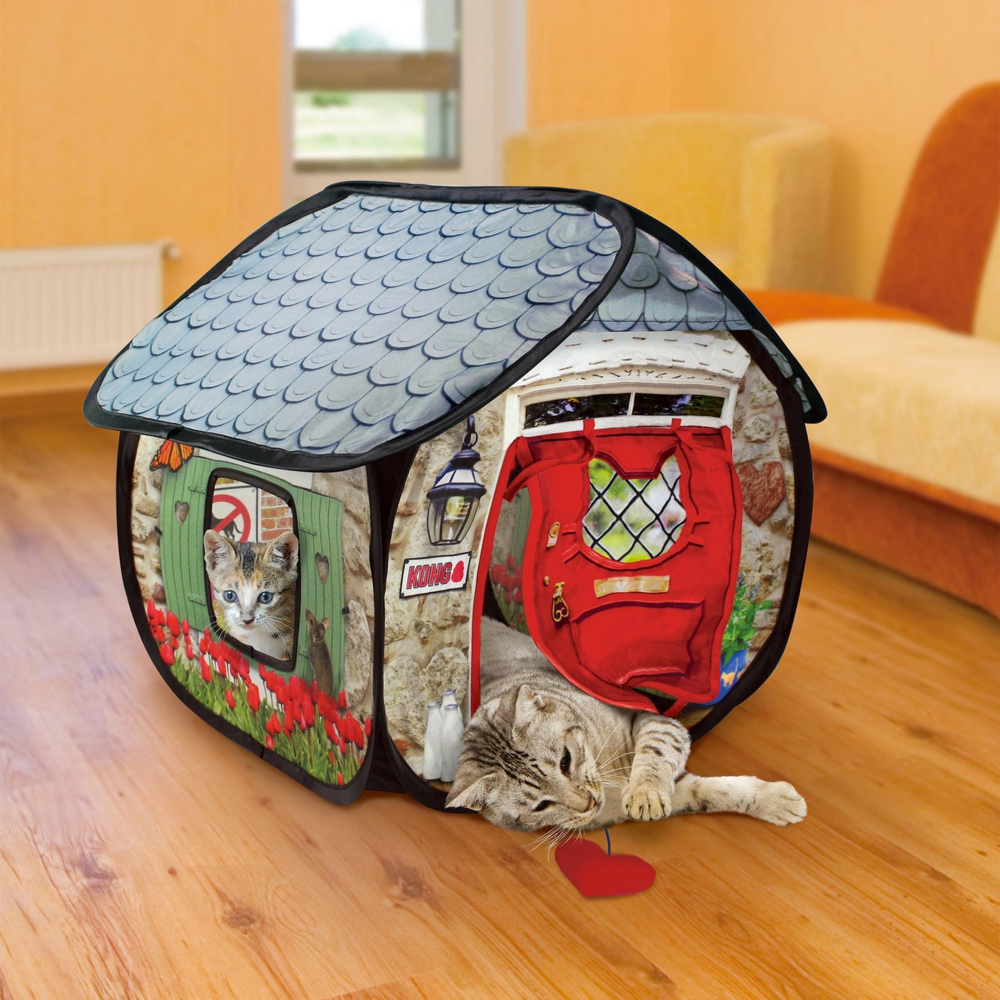 Kong PlaySpaces Bungalow - Cat Toy