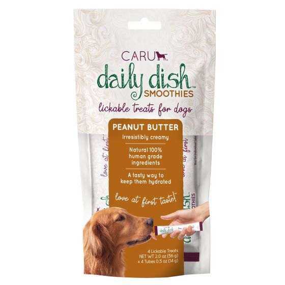 Caru Lickable Treats for Dogs - Peanut Butter