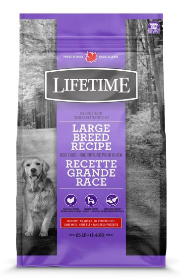 Lifetime - All Life Stages -  Large Breed - Chicken & Oatmeal Recipe Dog food