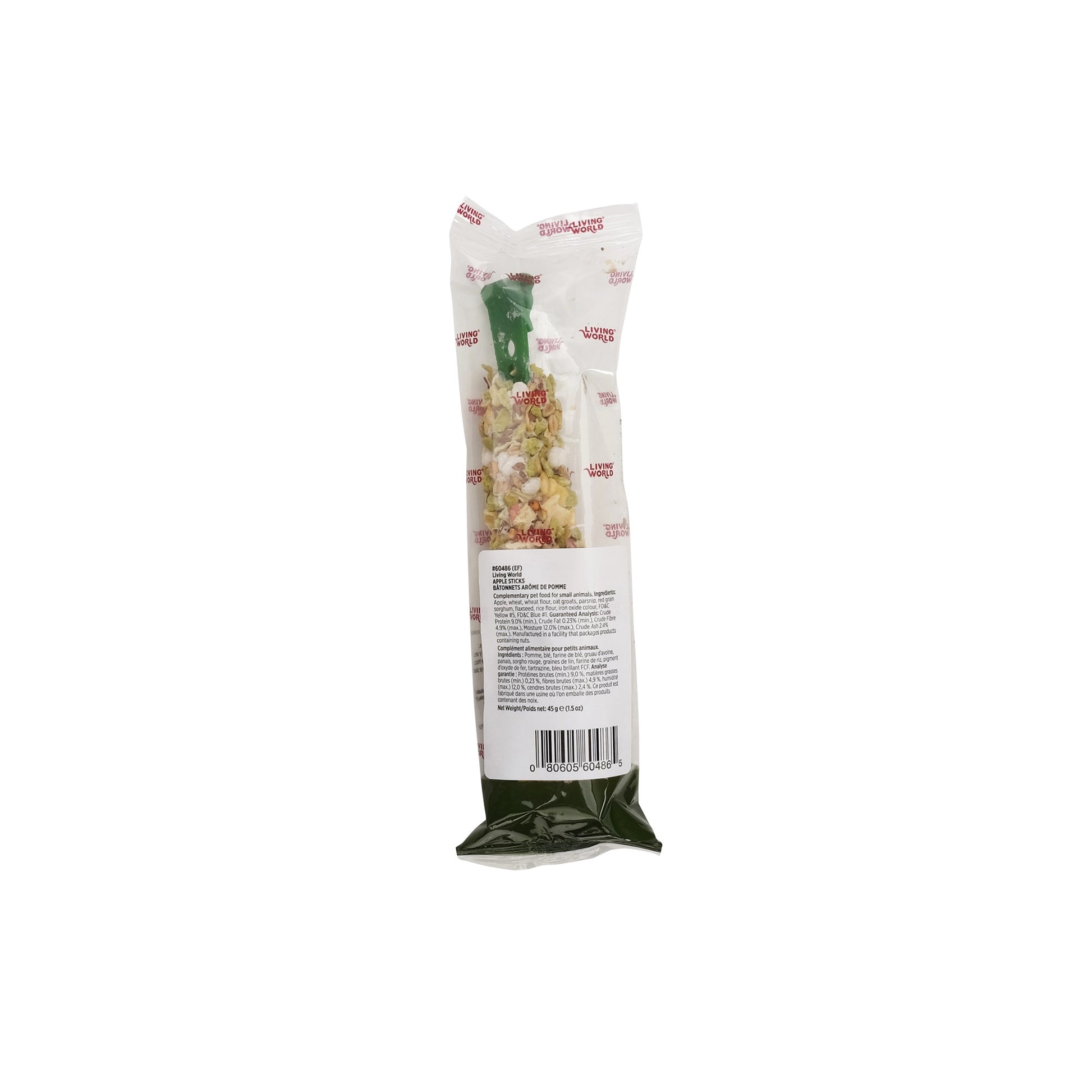 Living World Small Animal Sticks Apple Flavour with Details