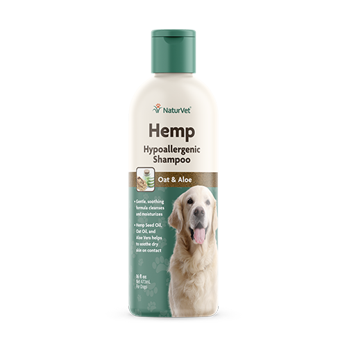 NaturVet-Hemp Hypoallergenic Shampoo-Dog Front