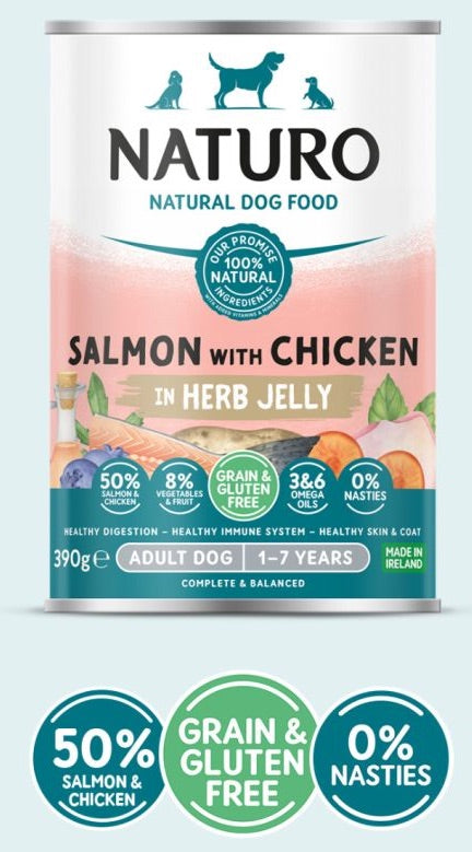 Naturo Adult Grain and Gluten Free Salmon with Chicken and Vegetables