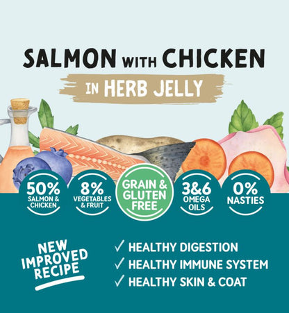 Naturo Adult Grain and Gluten Free Salmon with Chicken and Vegetables