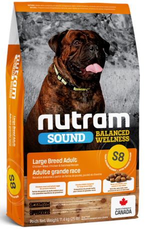 Nutram Dog S8 Adult - Chicken Meal, Chicken & Oatmeal Recipe