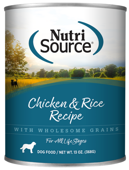 NutriSource - Chicken & Rice Recipe - Wet Dog Food