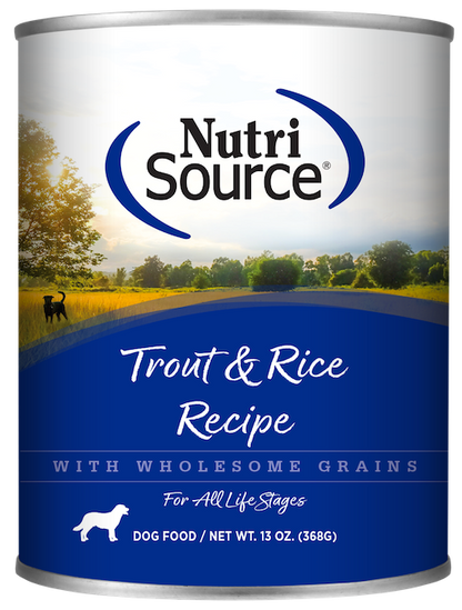 NutriSource - Trout & Rice Recipe - Wet Dog Food