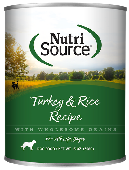 NutriSource - Turkey & Rice Recipe - Wet Dog Food