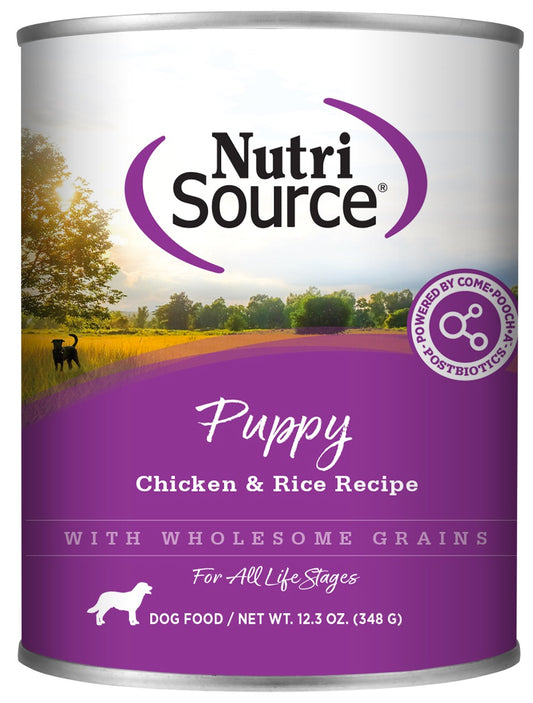 NutriSource Puppy chicken wet food - front