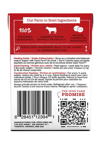 Open Farm - Grass-Fed Beef Rustic Blend - Cat Food