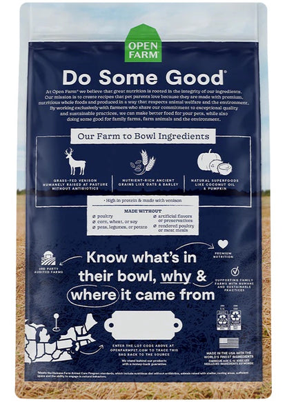 Open Farm - New Zealand Venison & Ancient Grains - Dog Food