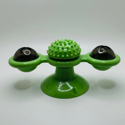 Rotating Cat Windmill Toy – Suction Cup Interactive Play Harmony Pet Supplies Scarborough