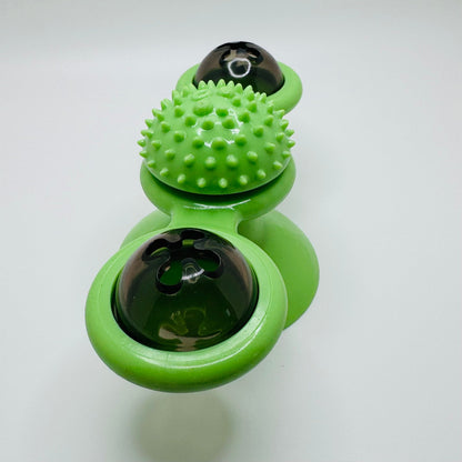 Rotating Cat Windmill Toy – Suction Cup Interactive Play Harmony Pet Supplies Scarborough
