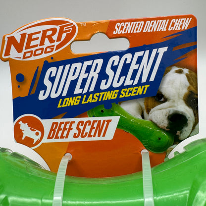 Beef-Scented Barbell Dog Toy – Durable 7" Chew & Fetch Toy Harmony Pet Supplies Scarborough