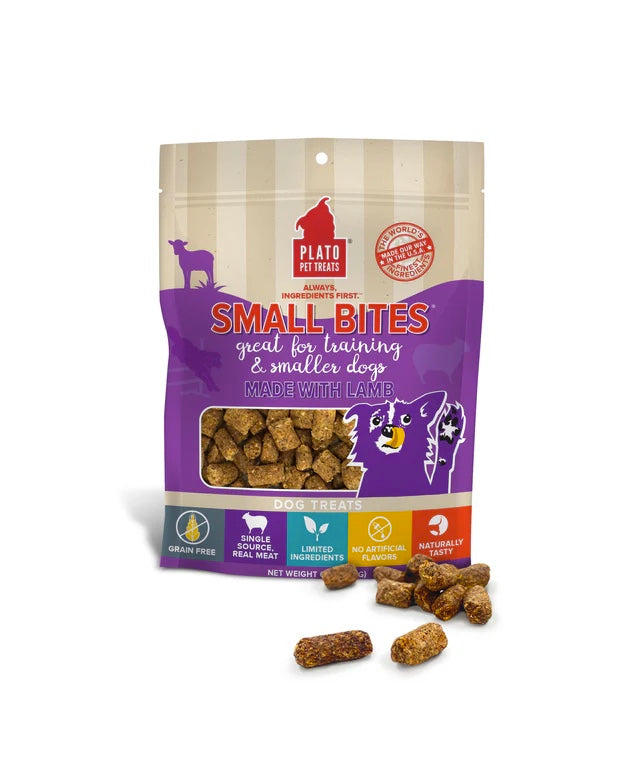 Plato Small Bites with Lamb Dog Treats Front