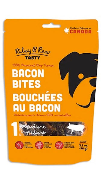 Riley & Rex Tasty - Bacon Bites - Dog Treats
