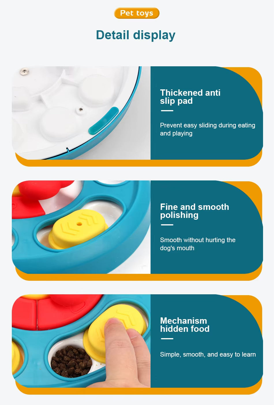 Round Interactive Puzzle Feeder for Dogs Harmony Pet Supplies Scarborough